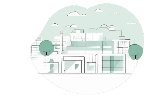 Ilustración de persona en laptop